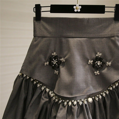 Falda de Ingeniería con Diamantes Engarzados para Mujer - Image 4