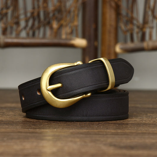 Cinturón de Cuero Genuino para Mujer - Diseño Retro Versátil - Image 24