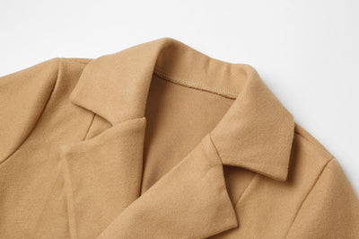 Chaqueta de Lana con Solapa Slim y Cinturón Integrado - Image 15