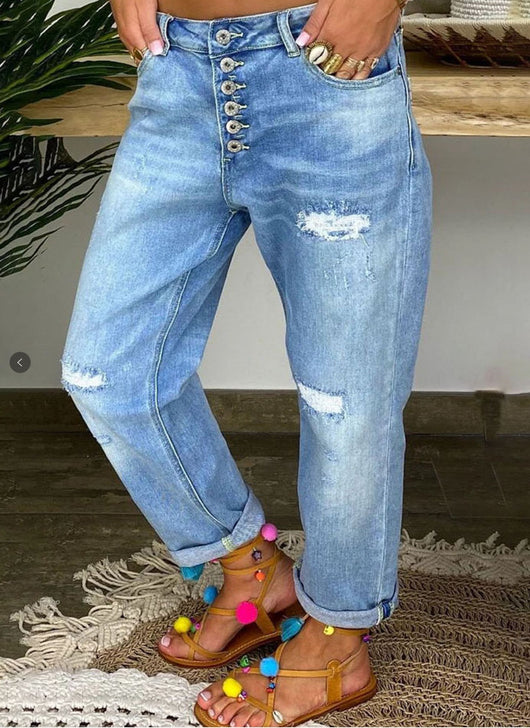 Pantalones Vaqueros Holgados Estilo Western Clásico
