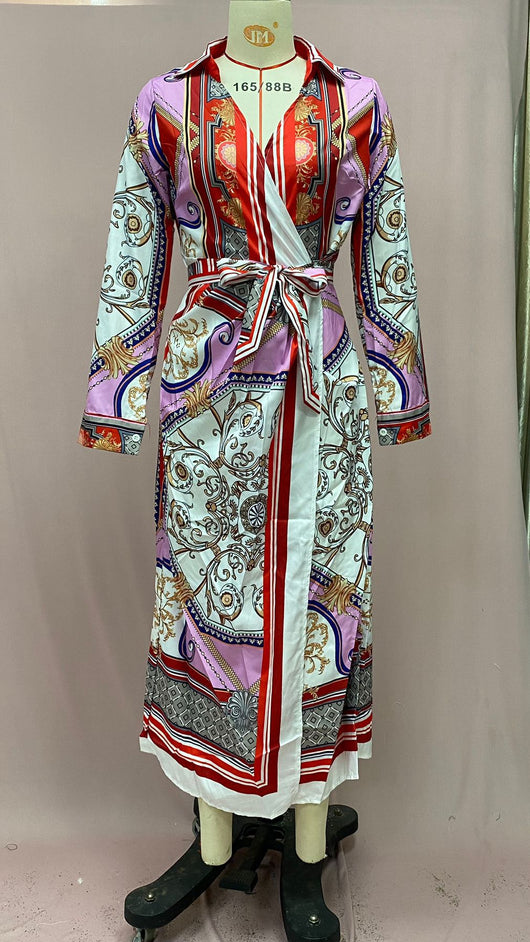 Camisa Larga Estilo Étnico Africano con Estampados Tradicionales - Image 11