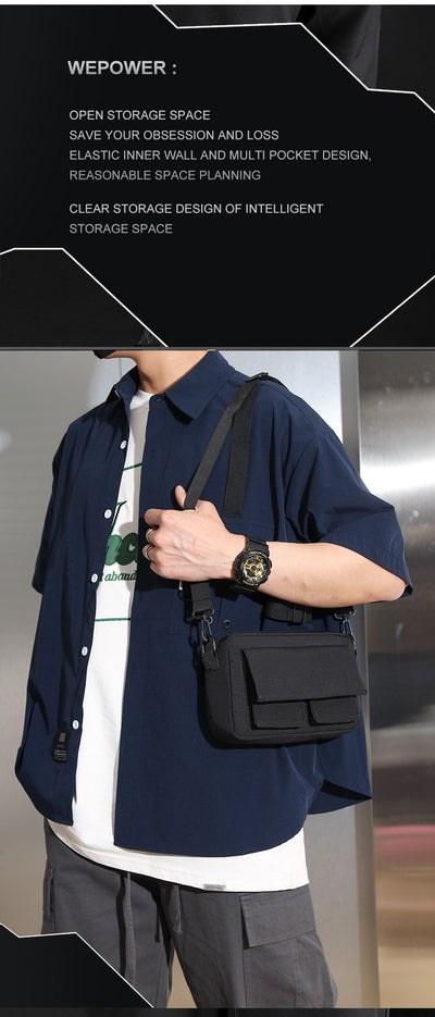 Bolsa Mensajera de Nylon Ligera para Hombre - Ideal para Estudiantes y Viajes - Image 8