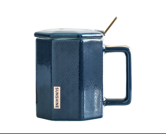 Taza Cerámica con Tapa y Cuchara - Image 2