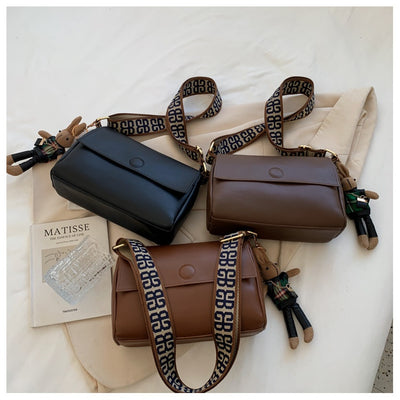 Bolso Bandolera Cuadrado Mini Retro Otoño-Invierno con Correa Ancha - Image 17