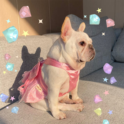 Falda Mesh para Mascotas con Diseño de Perros, Gatos y Moño de Perlas - Image 10
