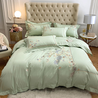 Juego de Cama 4 Piezas Algodón Pima 100 Hilos Estilo Chino - Image 5