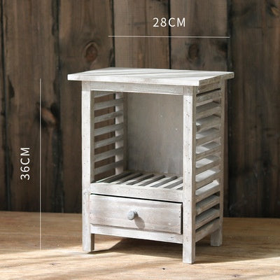Estantería Retro Multifuncional de Madera Maciza - Image 4