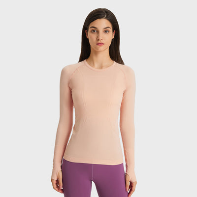 Playera Deportiva Mujer Cuello Redondo Ajustada y Transpirable - Image 13