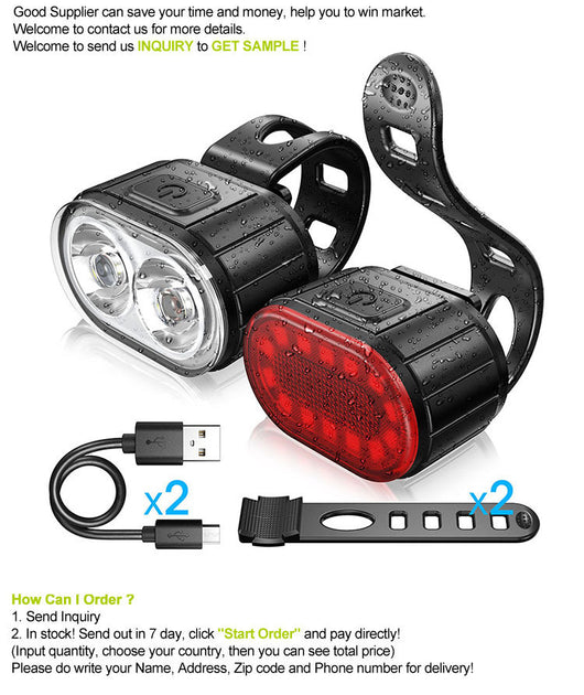 Juego de Luces LED para Casco de Bicicleta de Ruta - Image 9