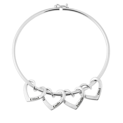 Pulsera Curved Peach Heart con Piercing - Image 32