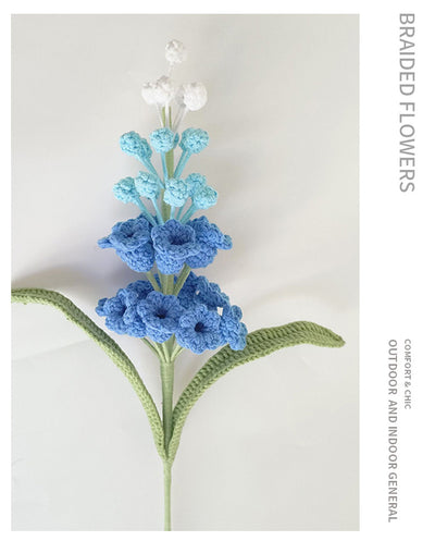 Ramo de Jacinto de Uva Tejido a Mano - Flores Artificiales Acabadas - Image 10