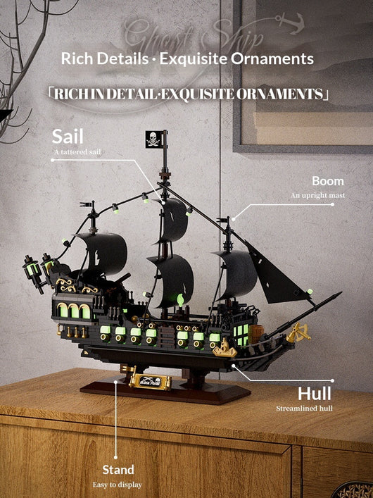 Barco Pirata Fantasma - Set de Construcción Educativo para Niños - Image 11