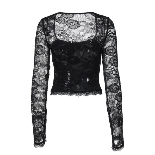 Blusa Manga Larga con Detalles de Encaje Calado - Image 16