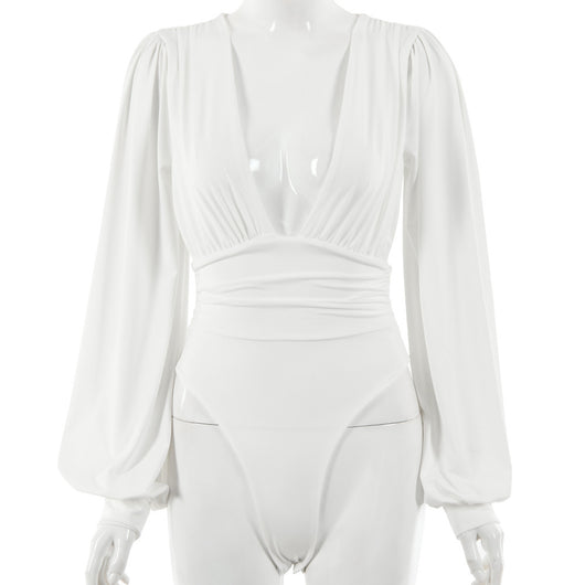 Body Ajustado Elegante con Escote en V y Mangas Largas - Image 19