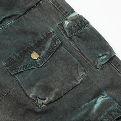 Jeans de Trabajo Personalizados con Múltiples Bolsillos y Cinturón Ajustable Estilo Europeo - Image 10