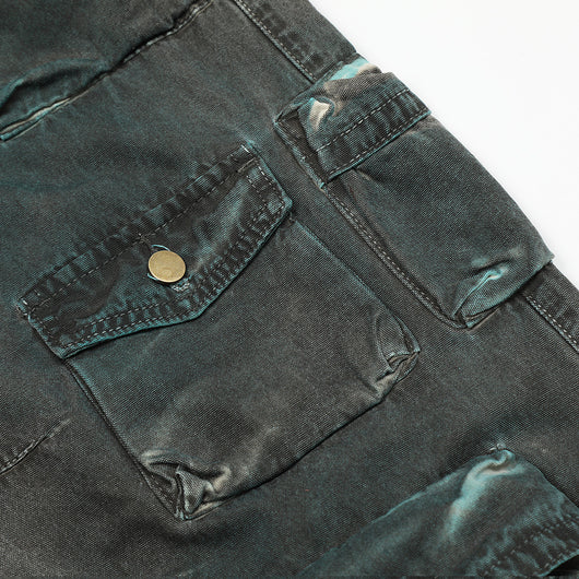 Jeans de Trabajo Personalizados con Múltiples Bolsillos y Cinturón Ajustable Estilo Europeo - Image 10