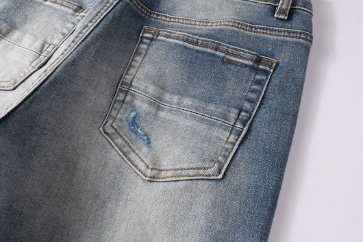 Jeans Slim Fit para Hombre con Detalles Rotos - Image 13