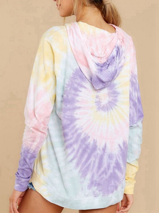 Sudadera Tie-Dye Deportiva Holgada con Capucha - Image 10