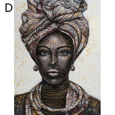 Cuadro de Lienzo con Arte Abstracto Africano y Graffiti para Sala de Estar - Image 5