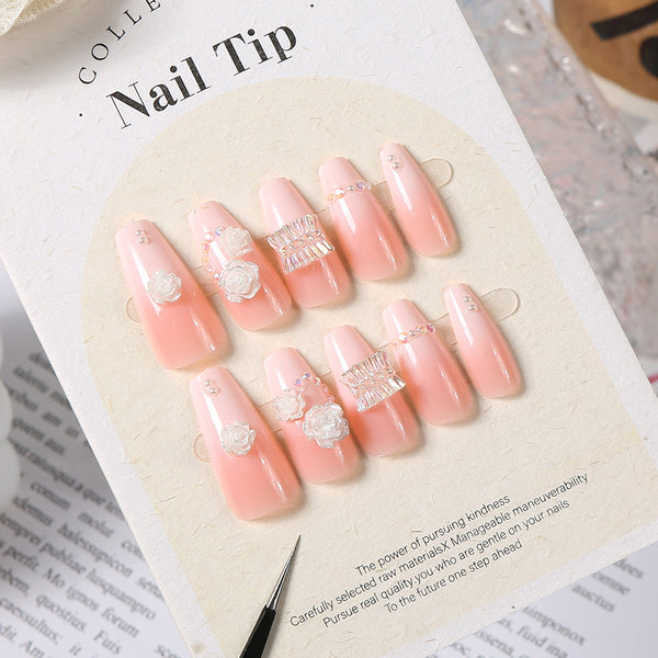 Stickers de Uñas Multicapa Arco Cristal Hielo 3D