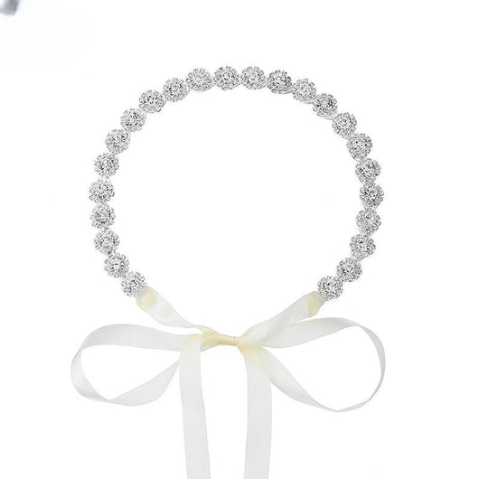 Diadema Nupcial con Girasol de Diamantes de Imitación para Fotografía de Bodas - Image 8