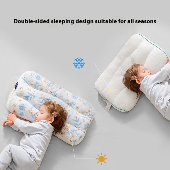 Almohada Infantil de Algodón Puro con Protección Térmica