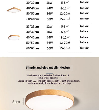Lámpara de Techo Moderna Nordic con Diseño de Madera y Estructura de Hierro - Image 6