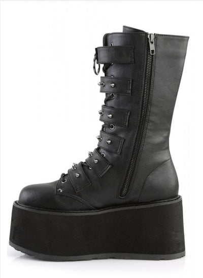 Botas Otoñales de Tacón Alto con Plataforma Gruesa y Hebilla - Image 7