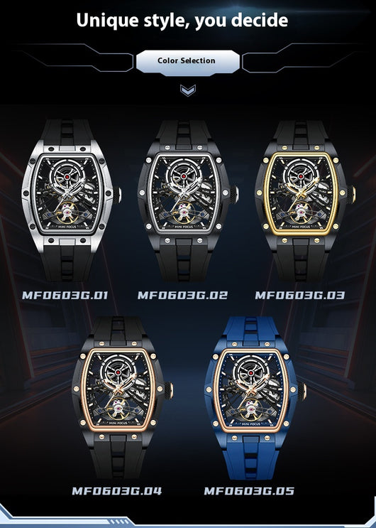 Reloj Automático de Acero Inoxidable con Caja Hueca para Hombre - Image 8
