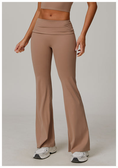 Pantalones Yoga Cintura Alta Plegables para Mujer - Image 30