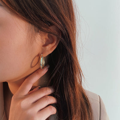 Aretes de Plata Pura Estilo Minimalista Lujo Frío - Image 8