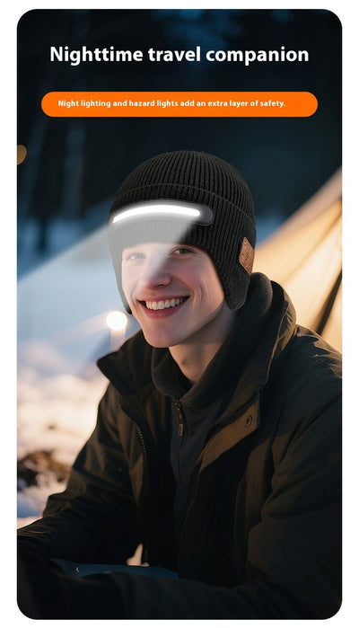 Gorro Tejido con Iluminación LED para Correr de Noche - Image 12