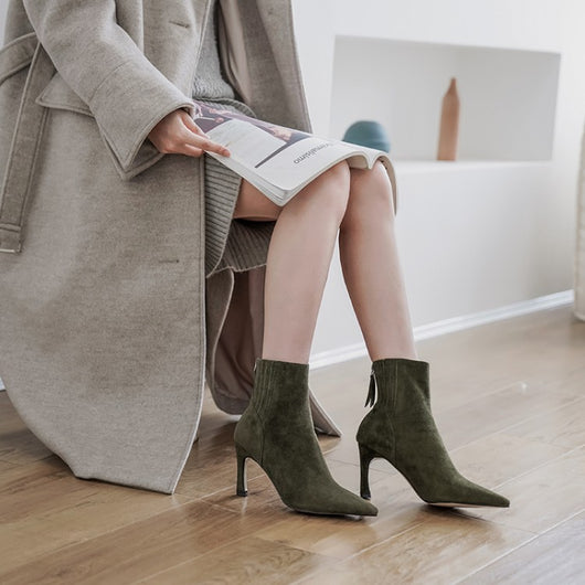 Botines Stiletto Puntiagudos para Mujer - Elegancia y Estilo - Image 20