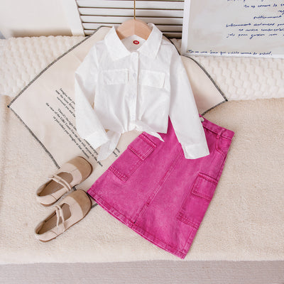 Conjunto de Shorts Denim Knot Temperament - Image 8