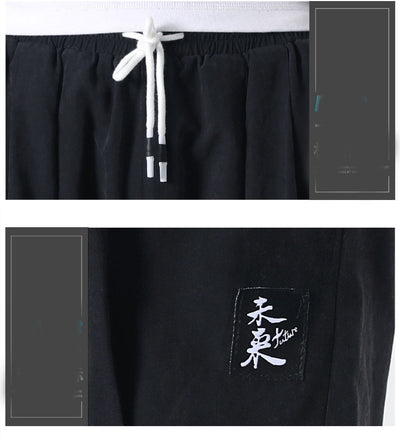 Pantalones Sueltos Rectos Delgados Media Pierna para Hombre - Image 4