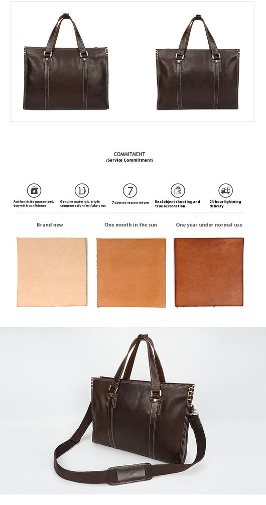 Bolsa Mensajera de Cuero Vacuno Engrasado Premium - Image 10