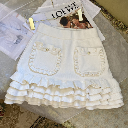 Falda Plisada Reforzada de Moda Industrial