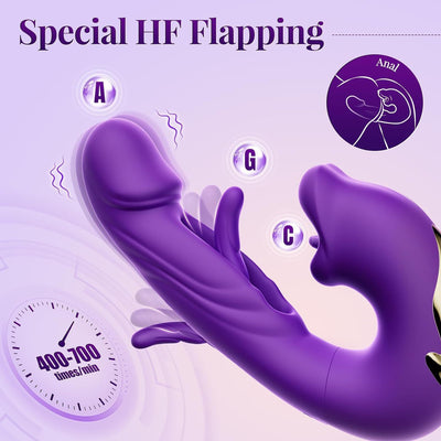 Vibrador 3 en 1 con Función de Succión y Lengua Estimuladora - Image 7