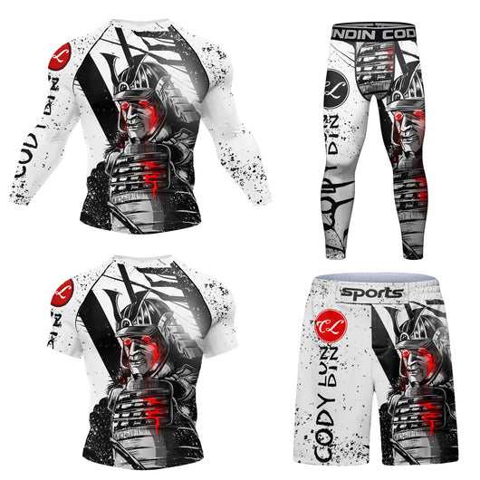 Conjunto Deportivo Hombre 4 Piezas con Impresión Digital, Secado Rápido y Stretch - Image 8