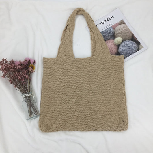 Bolso de Hombro Tejido con Gran Capacidad para Uso Diario - Image 10