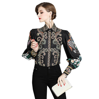 Blusa Estampada de Manga Larga para Mujer - Image 7