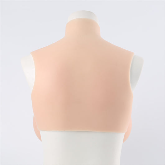 Prótesis de Seno de Silicona con Cuello Alto Relleno para Transformismo - Image 5