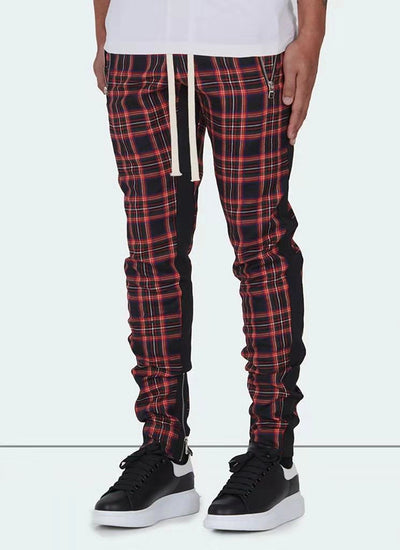 Pantalones Slim Fit a Cuadros con Combinación de Colores Trendy - Image 7