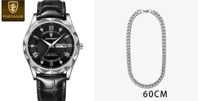 Reloj de Pulsera de Cuarzo Luxury para Hombre con Correa de Cuero - Image 32