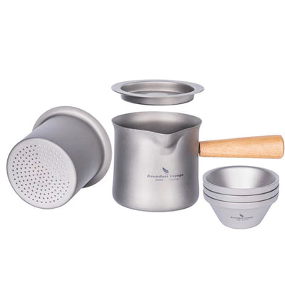 Taza de Té Titanio Puro con Colador Integrado y Asa Larga - Image 5