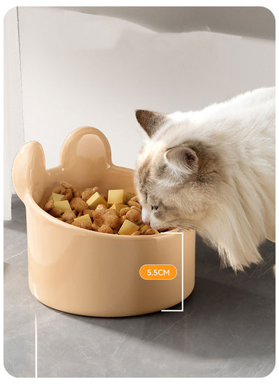 Comedero Inclinado de Cerámica para Mascotas - Cuenco para Gatos y Perros - Image 9