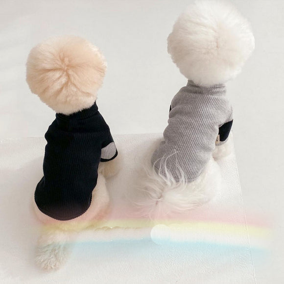 Ropa Térmica para Mascotas con Contraste de Colores y Textura 3D