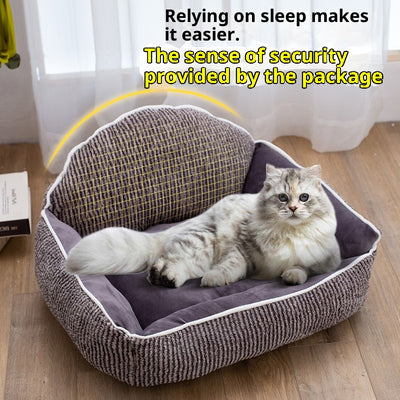 Sofá Cama Felpa para Mascotas Pequeñas y Medianas - Image 4