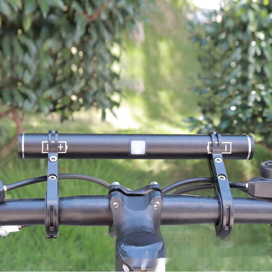 Portaequipaje Trasero Aluminio 20cm con Batería USB Recargable Desmontable