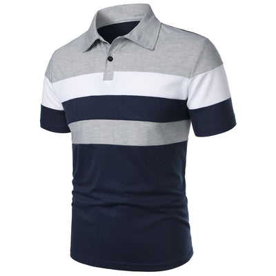 Camiseta Deportiva Hombre Rayas Pecho Contraste - Image 15